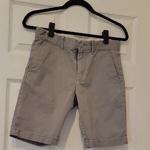 J Crew Crewcuts Boy's Grey Flat Front Shorts, EUC, Size 14